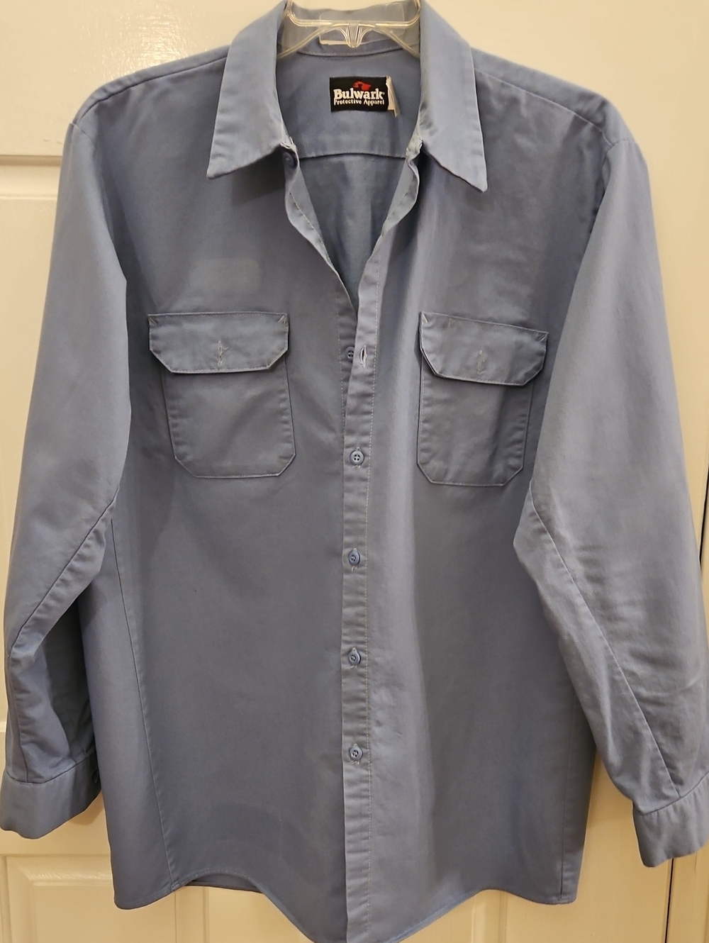 Men's Long Sleeve Work Shirt - Light Blue By Bulwark